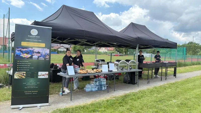 namioty z cateringiem na piknik